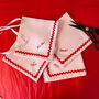 Personalised Slogan Set Of Four Embroidered Napkins, thumbnail 1 of 7