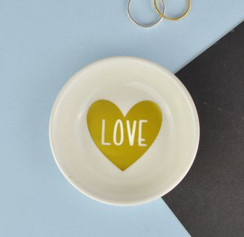 Love Heart Mini Ring And Jewellery Dish, 2 of 7