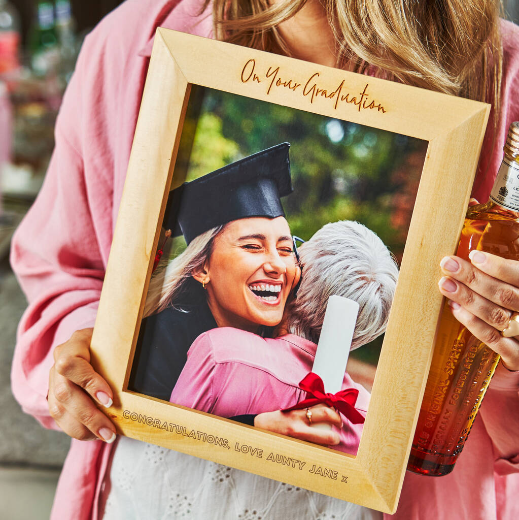 Personalised Wooden Graduation Photo Frame