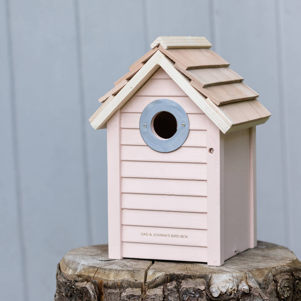 Personalised Wooden Garden Bird Nest Box, 1 of 11
