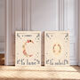 Set Of Two Sun And Moon Cream Art Prints, thumbnail 2 of 5