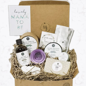 Pregnancy Gift Box Vegan Mum To Be Pamper Hamper Lilac, 3 of 5