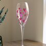 Heart Hand Painted Champagne Flute, thumbnail 1 of 4