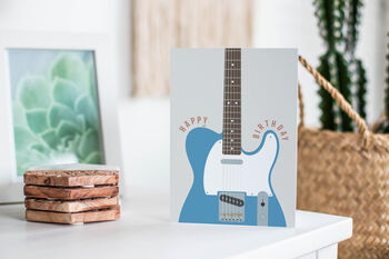 Telecaster Guitar Birthday Card | Guitarist Card, 6 of 6