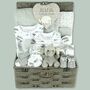 Large Baby Hamper ~ Little Elephants New Baby Starter Gift Set, thumbnail 1 of 10