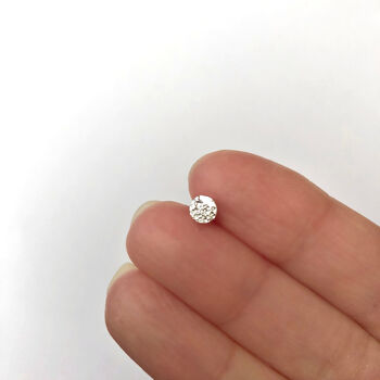 Sterling Silver Tiny Full Moon Anklet, 6 of 11