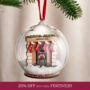 Personalised 3D Fireplace With Family Stockings Bauble, thumbnail 1 of 4