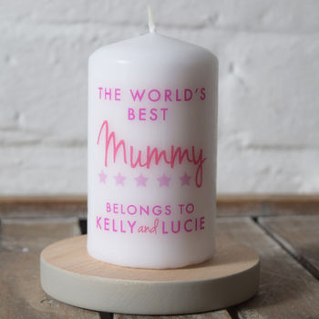 Mum Personalised Mummy Candle, 3 of 5