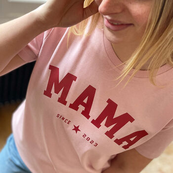 Personalised Mama Est New Mum T Shirt, 3 of 7