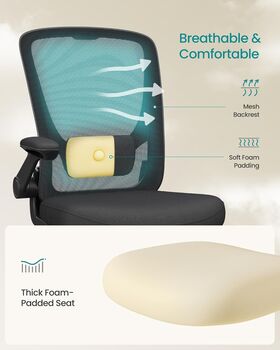 Drafting Chair Mesh Office Chair With Footrest, 4 of 7