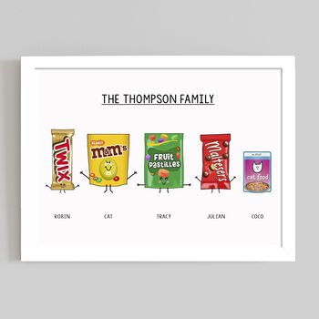 Personalised Family Sweets Print, 6 of 6