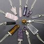 Gemstone Flat Pencil Pendant Rose Quartz, thumbnail 6 of 8