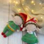 Crochet Christmas Elves, Knit Elf Toy, thumbnail 5 of 7