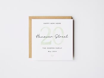 Personalised Happy New Home Card Gold Watercolour Style *Colour Options, 3 of 5