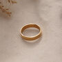 Personalised Engraved Ring Band In Gold, thumbnail 4 of 8