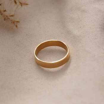 Personalised Engraved Ring Band In Gold, 4 of 8