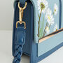 Embroidered Kingfisher Blue Cross Body Bag, thumbnail 4 of 7