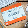 Train Ticket Personalised Birthday Mouse Mat, thumbnail 1 of 5