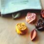 Handmade All Natural Beeswax Crayon Roses– Set Of Six Crayons, thumbnail 2 of 3