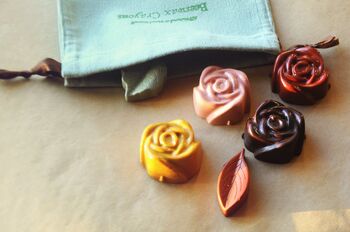 Handmade All Natural Beeswax Crayon Roses– Set Of Six Crayons, 2 of 3