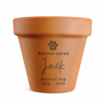 Personalised Pet Memorial Plant Pot Sympathy Gift, 4 of 6
