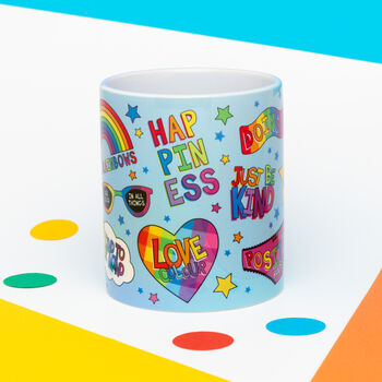 Blue Positivity Mug, 2 of 3