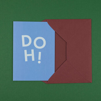 'Doh!' Funny Sorry And Get Well Card, 4 of 5