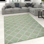Washable Green Cotton Area Rug, thumbnail 1 of 5