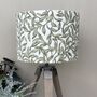 Entwistle Willow Green Botanical Drum Lampshade, thumbnail 1 of 9