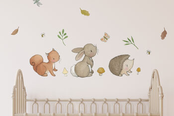 Children's Woodland Animals Wall Decal Stickers, 8 of 11
