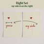 My Side And Your Side Set Of Bedroom Prints, thumbnail 7 of 11