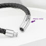 Personalised Men's Infinity Knot Leather Bracelet, thumbnail 6 of 6