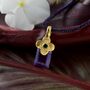 Amethyst Gold Plated Flower Pendant, thumbnail 1 of 3