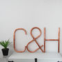 Copper Decorative Letters And Symbols Wall Art, thumbnail 7 of 12
