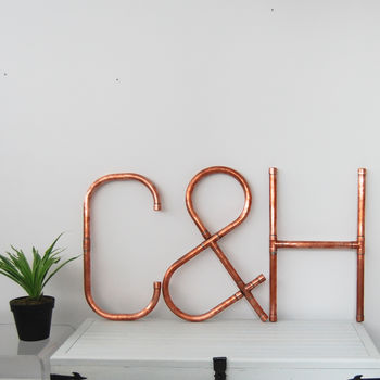 Copper Decorative Letters And Symbols Wall Art, 7 of 12
