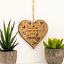 We Aren't Step Or Half We Are Family Hanging Wood Heart, thumbnail 2 of 3