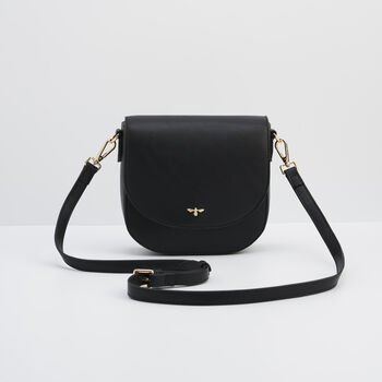 Beth Saddle Crossbody In Black, 3 of 9