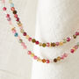 Tourmaline Beaded Long Layering Necklace, thumbnail 5 of 11