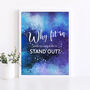 'Born To Stand Out' Motivational Typography Print, thumbnail 5 of 8