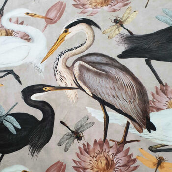 Bird Song In Bone Oversized Cone Heron Lampshades, 2 of 4