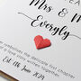 Personalised 1st Anniversary Card With Paper Heart, thumbnail 4 of 6