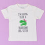 'I'm Going To Be A Roarsome Big Sister' T Shirt, thumbnail 2 of 3