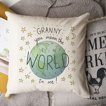 World Cushion For Granny, Nanny, Mummy Or Mum, 3 of 4