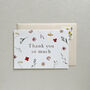 Anna Floral Thank You Card, thumbnail 1 of 2