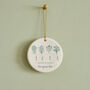 Personalised Grandpa’s Garden Birth Flower Bauble, thumbnail 6 of 9