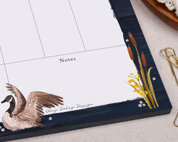 Bird And Flower Weekly Desk Planner Pad, 3 of 4