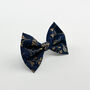 Navy Mistletoe Christmas Dog Bow Tie, thumbnail 5 of 9