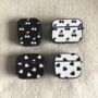Black And White Cherries And Hearts Air Pods Case, thumbnail 1 of 5