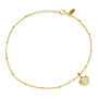 Ridged Heart Anklet For Love In Silver Or Gold Vermeil, thumbnail 5 of 5