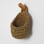 Crochet Jute Plant Hanging Basket, thumbnail 3 of 6